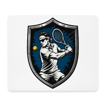Tennis Coat of Arms - Mouse Pad (horizontal) - white - Front