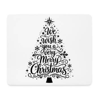 Joyeux Noël - Tapis de souris (format paysage) - blanc - Devant