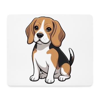 Beagle Pup Dog Lover - Mouse Pad (horizontal) - white - Front