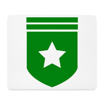 Abzeichen Stern - Mousepad (Querformat) - Weiß - Vorne