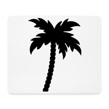 palme - Mousepad (Querformat) - Weiß - Vorne