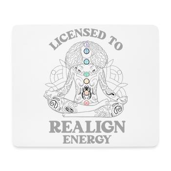 Chakra Lizenz - Energie im Flow - Mousepad (Querformat) - Weiß - Vorne