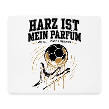 Handballer Geschenk – Harz statt Parfüm - Mousepad (Querformat) - Weiß - Vorne