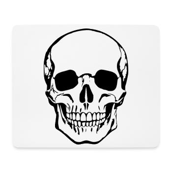 Totenkopf Skull Schädel Halloween T-shirt - Mousepad (Querformat) - Weiß - Vorne
