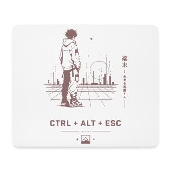 Ctrl Alt Esc: Retro City Walk - Mousepad (Querformat) - Weiß - Vorne