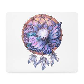 Traumfänger mit Schmetterling Galaxy Traum Kunst - Mousepad (Querformat) - Weiß - Vorne