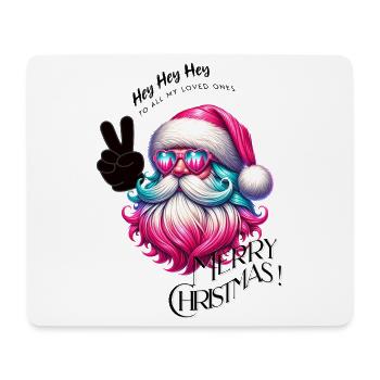 Weihnachtsmann - Fröhliche Weihnachten - Design3 - Mousepad (Querformat) - Weiß - Vorne