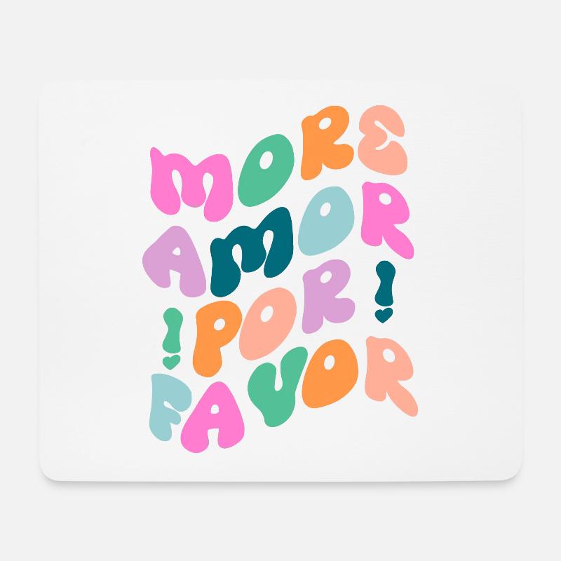more Amor por favor - Mousepad (Querformat) - Weiß