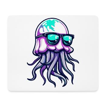 Jellyfish Cool Comic - Mouse Pad (horizontal) - white - Front