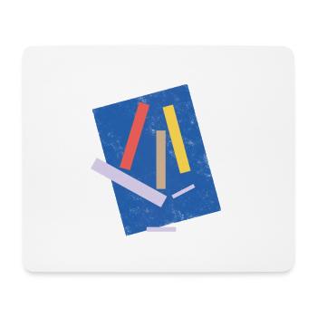 Künstlergesicht - Mousepad (Querformat) - Weiß - Vorne