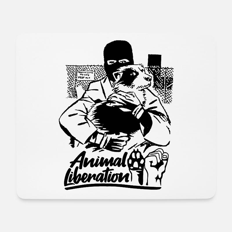 Animal Liberation - Mouse Pad (horizontal) - white