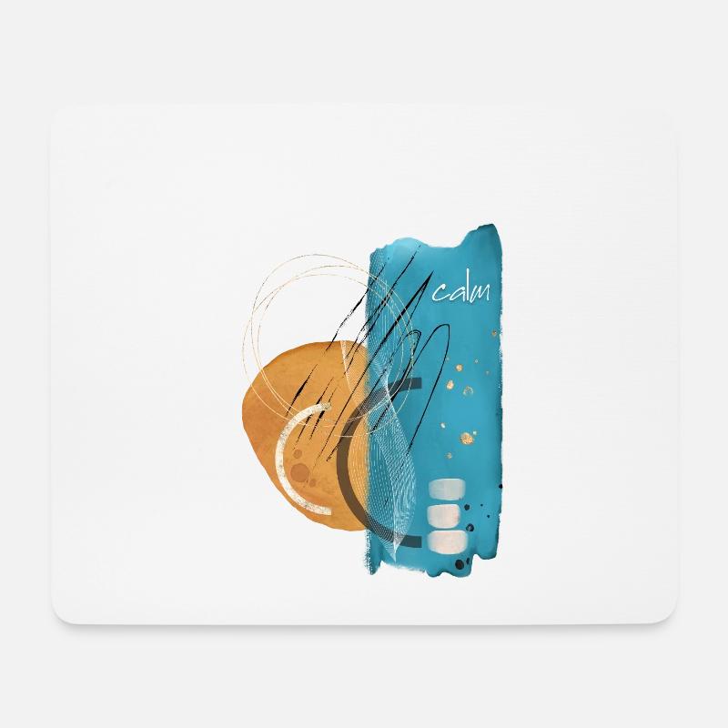 Ruhige Zen-Kunst #zen #modern - Mousepad (Querformat) - Weiß