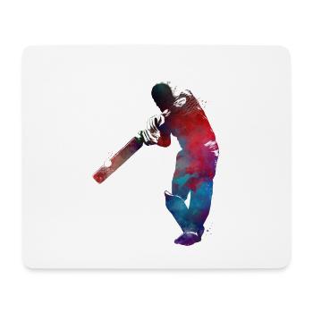 #cricket d’art sportif de cricket - Tapis de souris (format paysage) - blanc - Devant