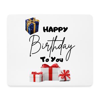 Happy Birthday to you-mit Geschenken - Mousepad (Querformat) - Weiß - Vorne