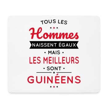 Hommes égaux les meilleurs sont Guinéens - Tapis de souris (format paysage) - blanc - Devant