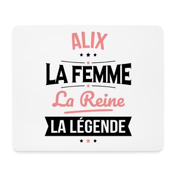 Alix - La Femme - La Reine - La Légende - Tapis de souris (format paysage) - blanc - Devant