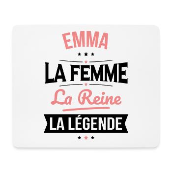 Emma - La Femme - La Reine - La Légende - Tapis de souris (format paysage) - blanc - Devant