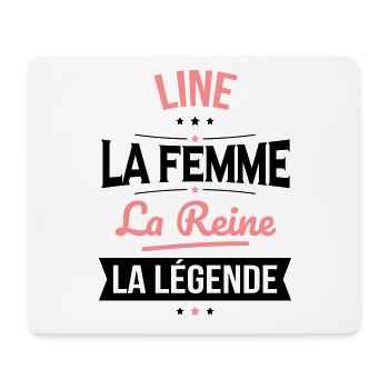 Line - La Femme - La Reine - La Légende - Tapis de souris (format paysage) - blanc - Devant