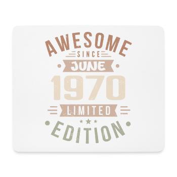 Juin 1970 Anniversaire Juin 1970 Cadeau Juin 1970 - Tapis de souris (format paysage) - blanc - Devant