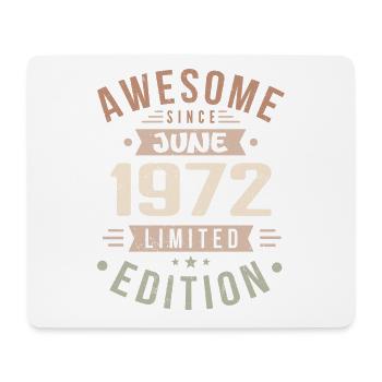 Juin 1972 Anniversaire Juin 1972 Cadeau Juin 1972 - Tapis de souris (format paysage) - blanc - Devant