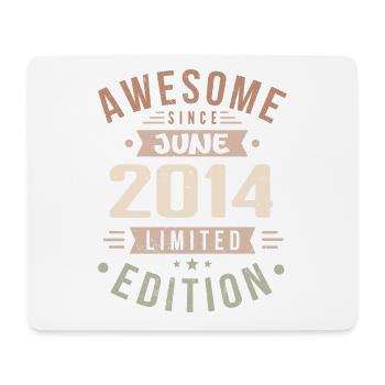 June 2014 Birthday June 2014 Gift June 2014 - Mouse Pad (horizontal) - white - Front