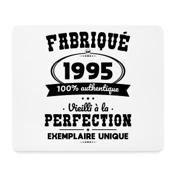 Anniversaire 30 ans - Fabriqué en 1995 - Tapis de souris (format paysage) - blanc - Devant
