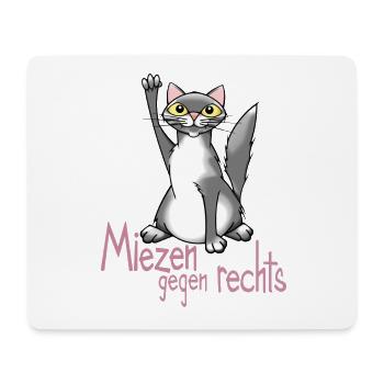 Mia III Miezen gegen rechts - Mousepad (Querformat) - Weiß - Vorne
