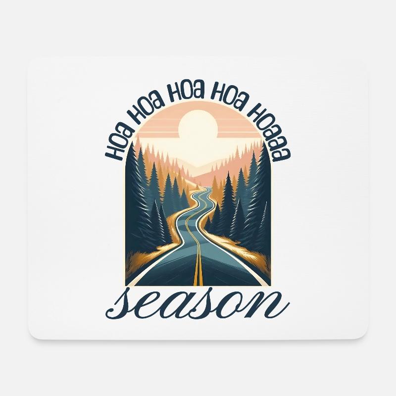 hoa hoa hoa season - Mousepad (Querformat) - Weiß