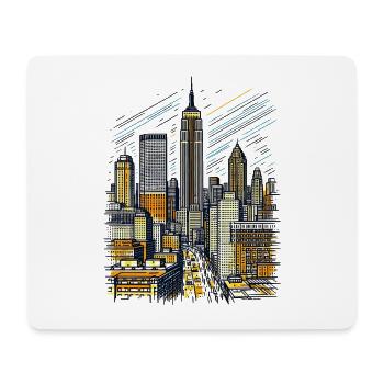 Skyline von New York City - Mouse Pad (horizontal) - white - Front