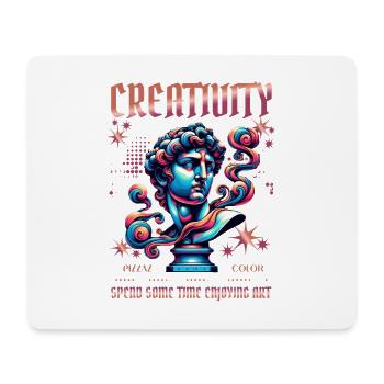 Creativity in colorful sculpture art - Mouse Pad (horizontal) - white - Front
