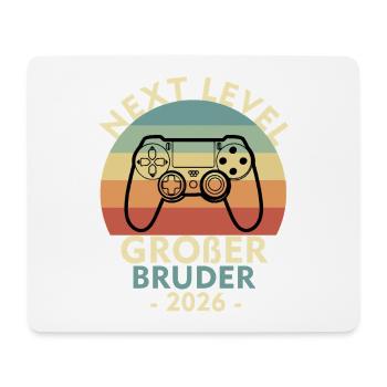 Next Level Großer Bruder Loading 2026 Geschwister - Mousepad (Querformat) - Weiß - Vorne