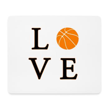 Love Basketball - Mousepad (Querformat) - Weiß - Vorne