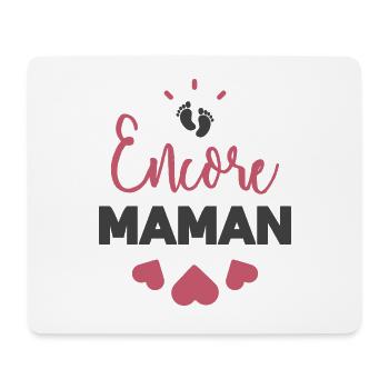 Encore maman - Tapis de souris (format paysage) - blanc - Devant