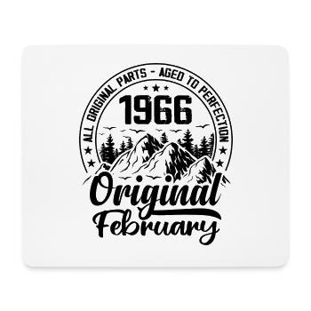1966 February Original: 58 Years Birthday Gift - Mouse Pad (horizontal) - white - Front