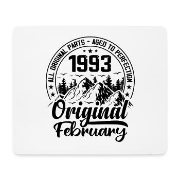 1993 February Original: 31 Years Anniversary Gift - Mouse Pad (horizontal) - white - Front