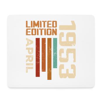 Geboren im April 1953 Geburtstagsgeschenk 1953 Retro - Mousepad (Querformat) - Weiß - Vorne