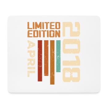Born In April 2018 Birthday Gift 2018 Retro - Mouse Pad (horizontal) - white - Front