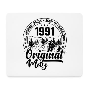 1991 May Original: 33 Years Anniversary Gift - Mouse Pad (horizontal) - white - Front