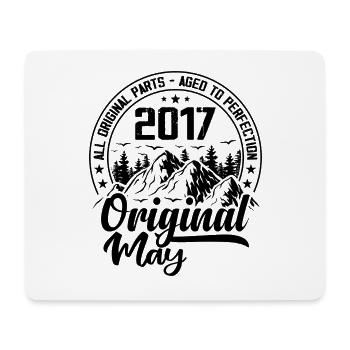 2017 May Original: 7 Year Old Anniversary Gift - Mouse Pad (horizontal) - white - Front
