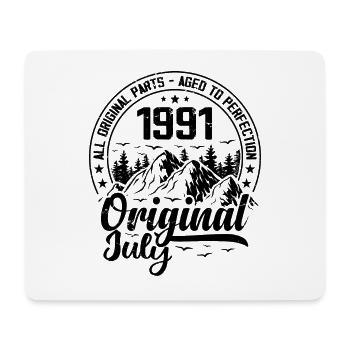 1991 July Original: 33 Years Anniversary Gift - Mouse Pad (horizontal) - white - Front