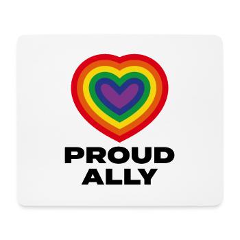 Proud Ally - Mouse Pad (horizontal) - white - Front