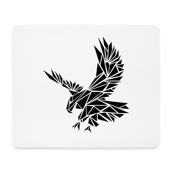 Adler - Mousepad (Querformat) - Weiß - Vorne