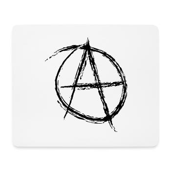 Anarchy A Anti Anti, punk illu super rebell - Mouse Pad (horizontal) - white - Front