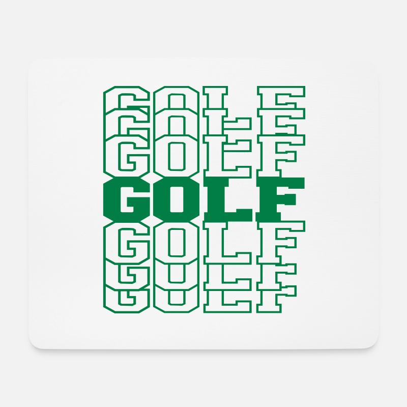 Golf - Mousepad (Querformat) - Weiß