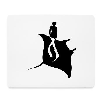 Manta 1 - Mouse Pad (horizontal) - white - Front