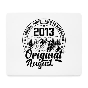 2013 août Original : 11 Ans cadeau Anniversaire - Tapis de souris (format paysage) - blanc - Devant