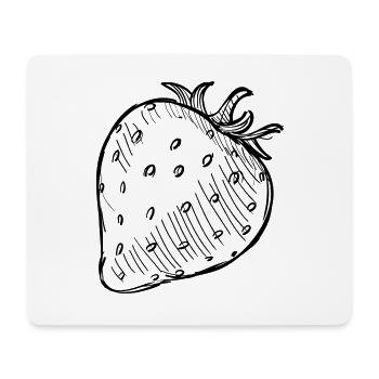 Fraise de la - Tapis de souris (format paysage) - blanc - Devant