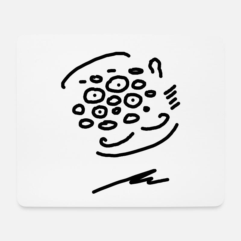 Viele Gesichter #09 - Mousepad (Querformat) - Weiß