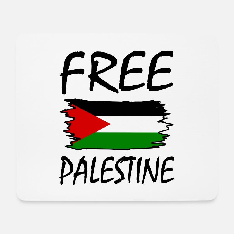 Free palestine - Mouse Pad (horizontal) - white