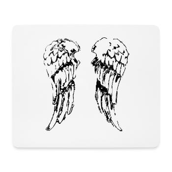 angel,wings,flügel,wings - Mouse Pad (horizontal) - white - Front
